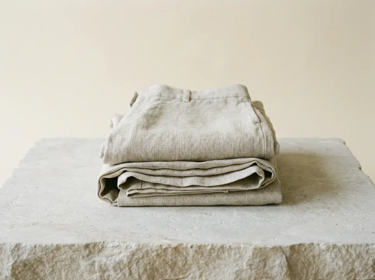 Quần ống suông linen
