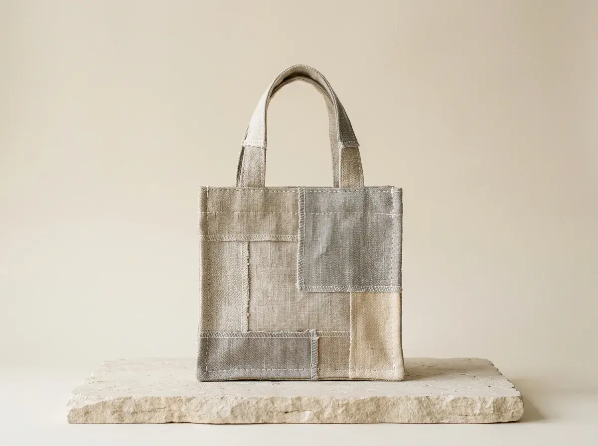 Túi vải linen may từ vải thừa
